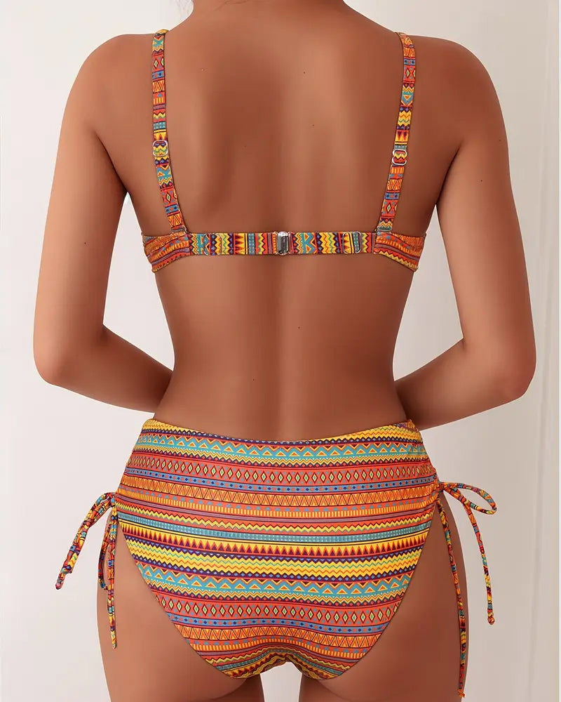 Rose™ | Two-Piece Swimsuit with Striped Print