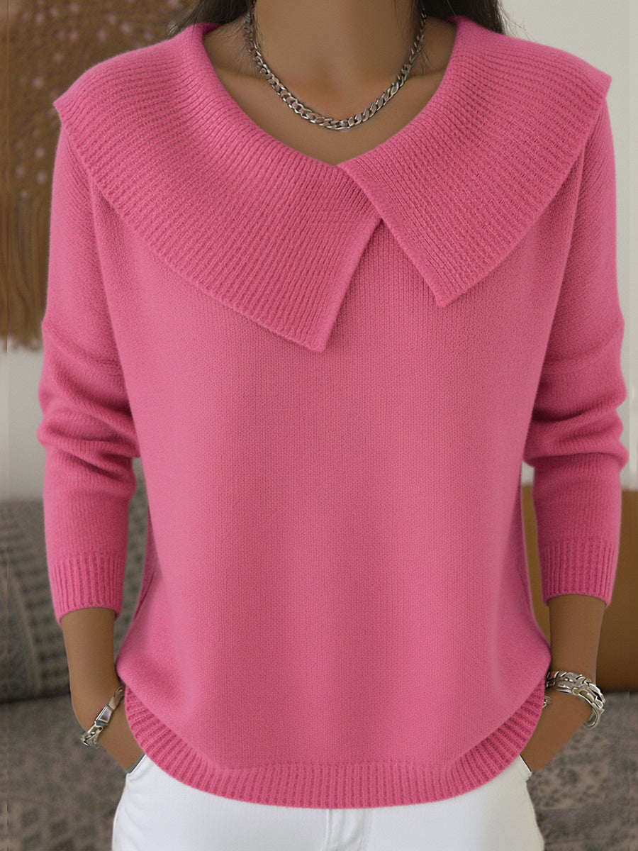 Lucy - Warm Jumper with Soft Collar
