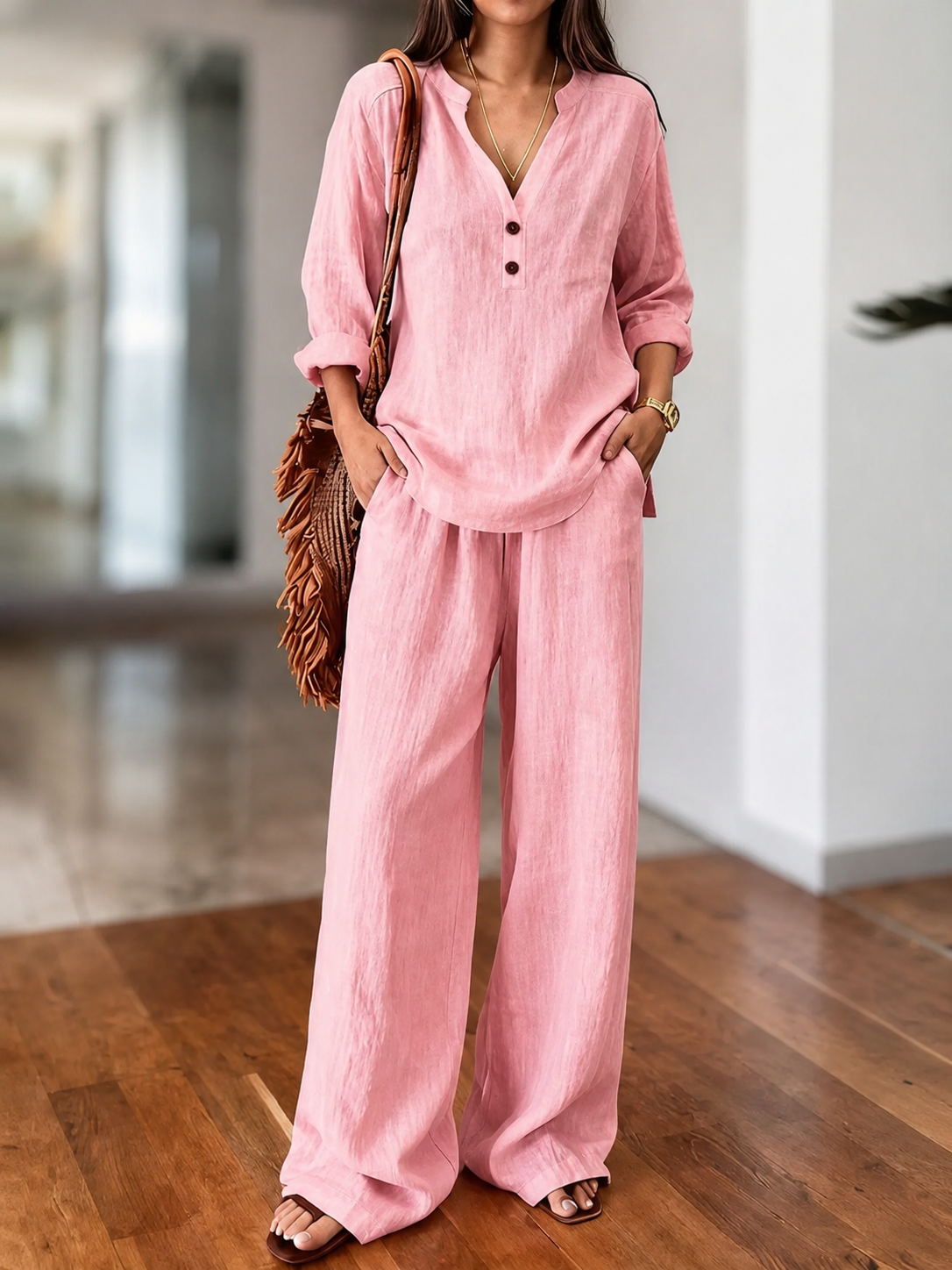 Nora - Long-Sleeve Two-Piece Set