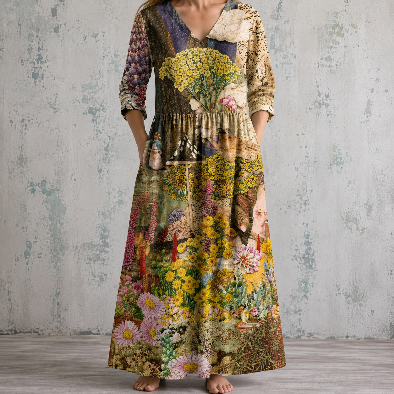 OLDA™ | FLORAL SUMMER DRESS
