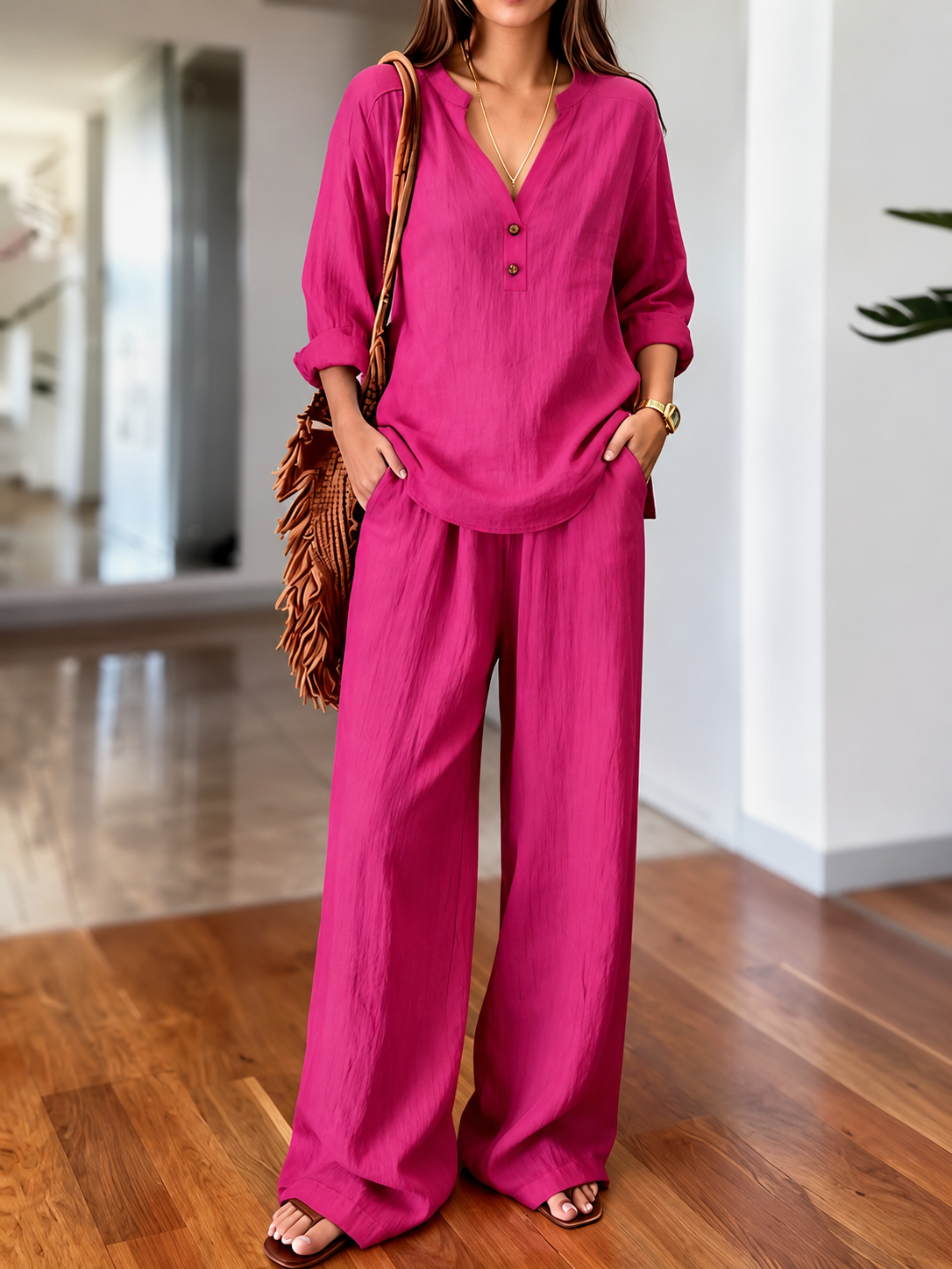 Nora - Long-Sleeve Two-Piece Set