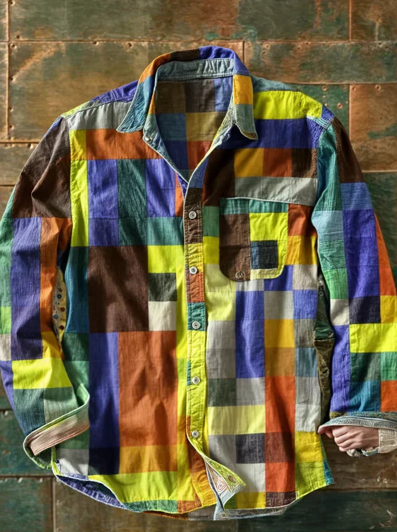 Van Meren Mode | Comfortabel Patchwork Overhemd