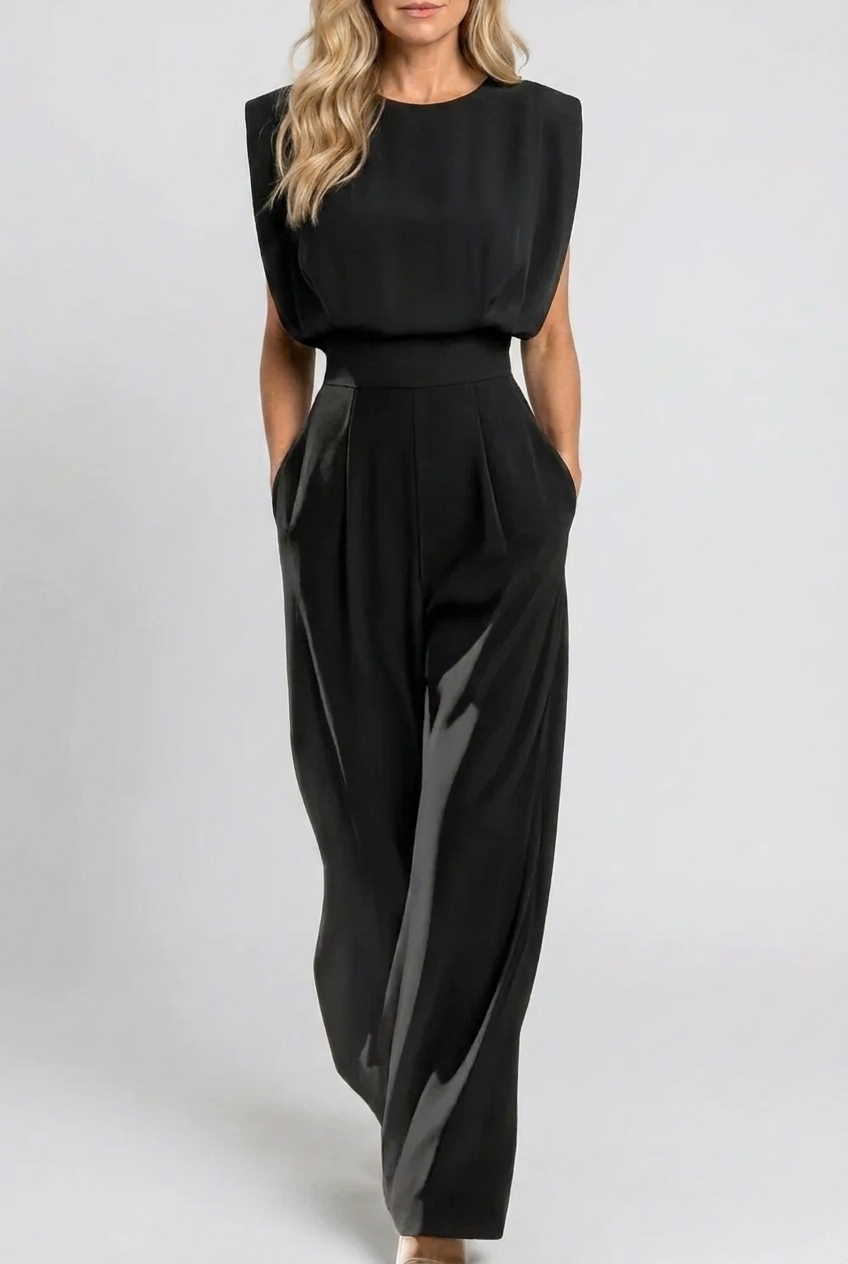 Noemi - Elegant Belted Jumpsuit