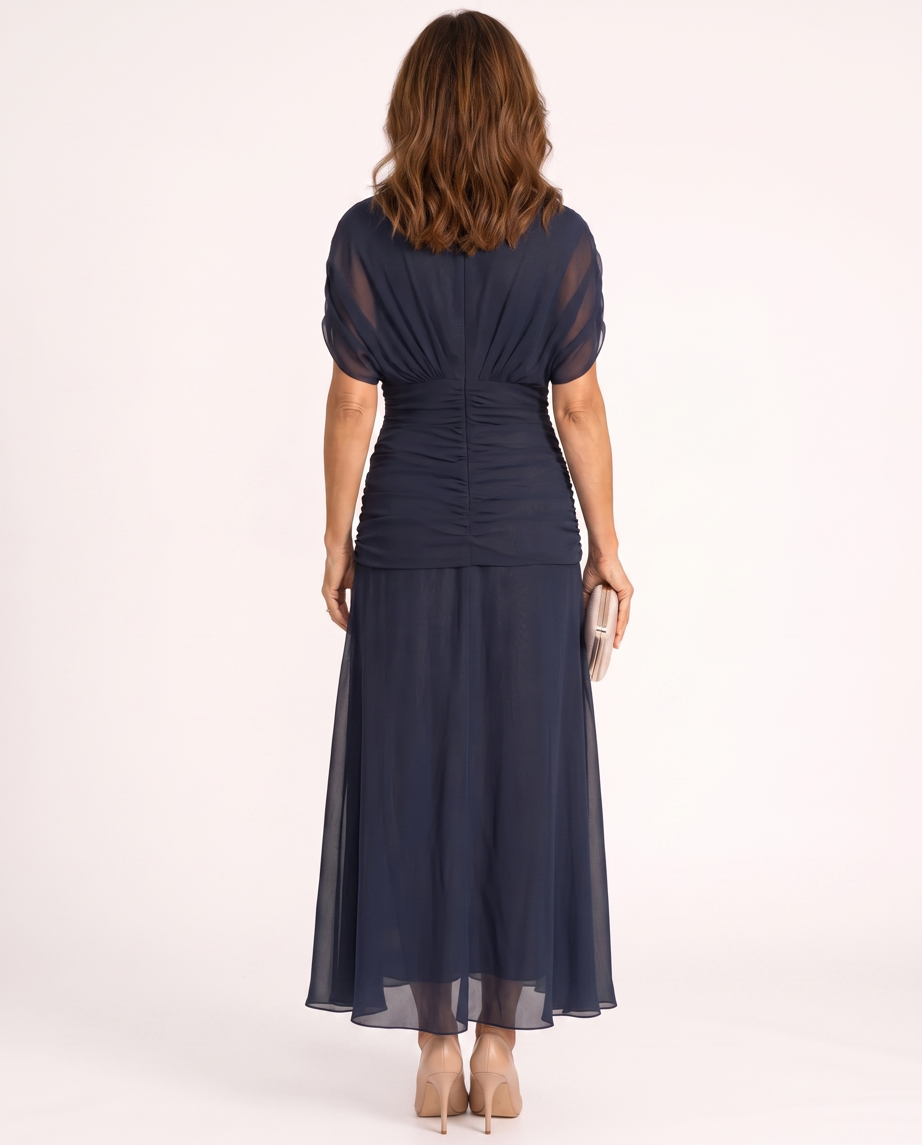 Avery - Elegante Blauwe Maxi-jurk
