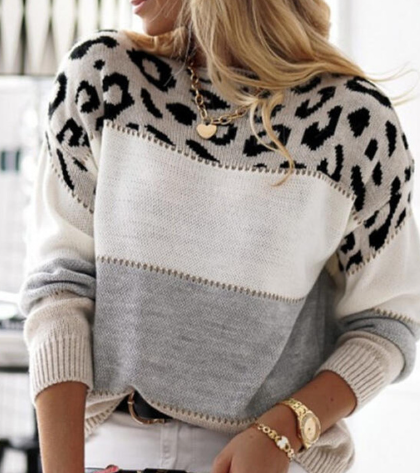 Van Meren Mode | Trui Met Luipaardprint