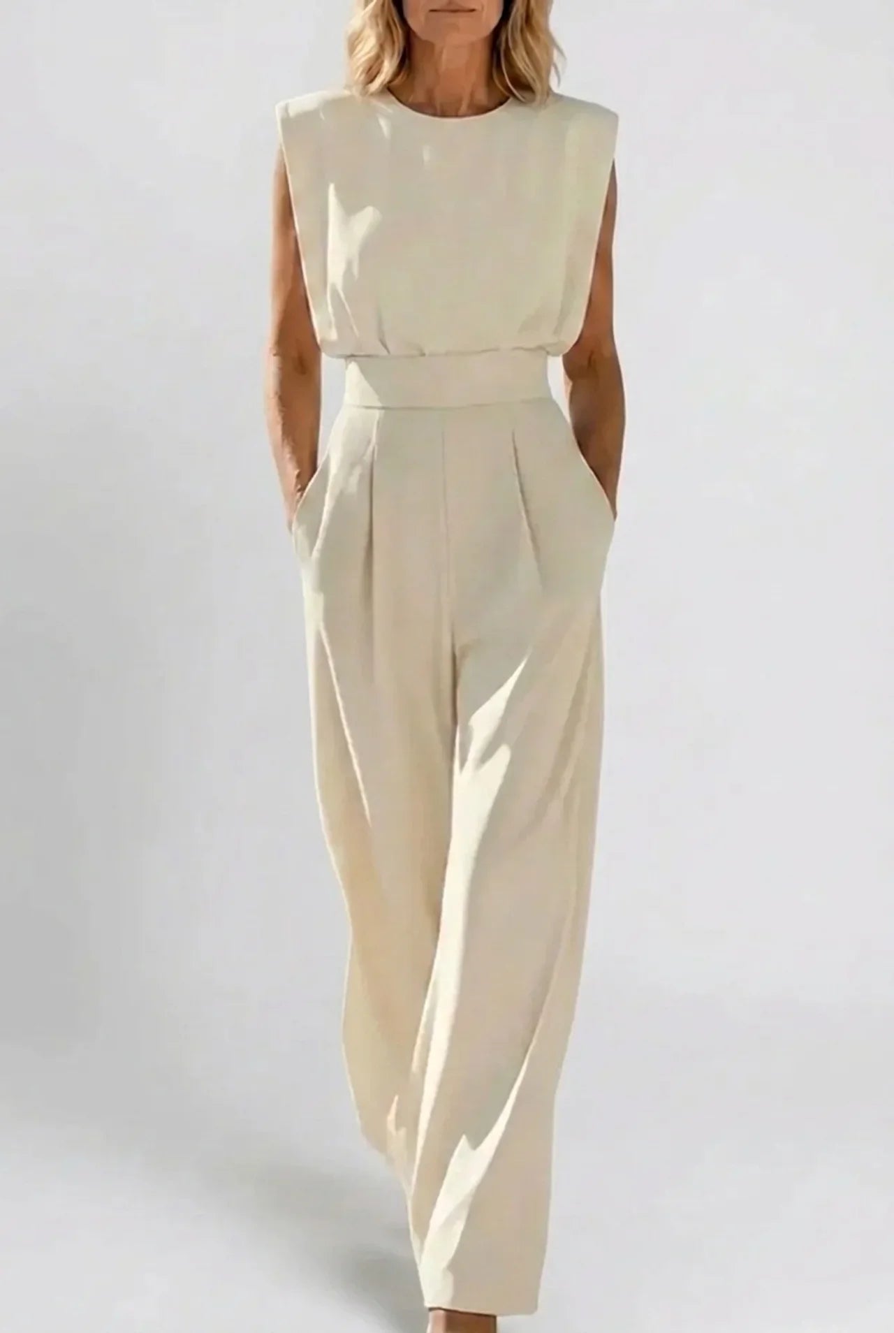 Noemi - Elegant Belted Jumpsuit