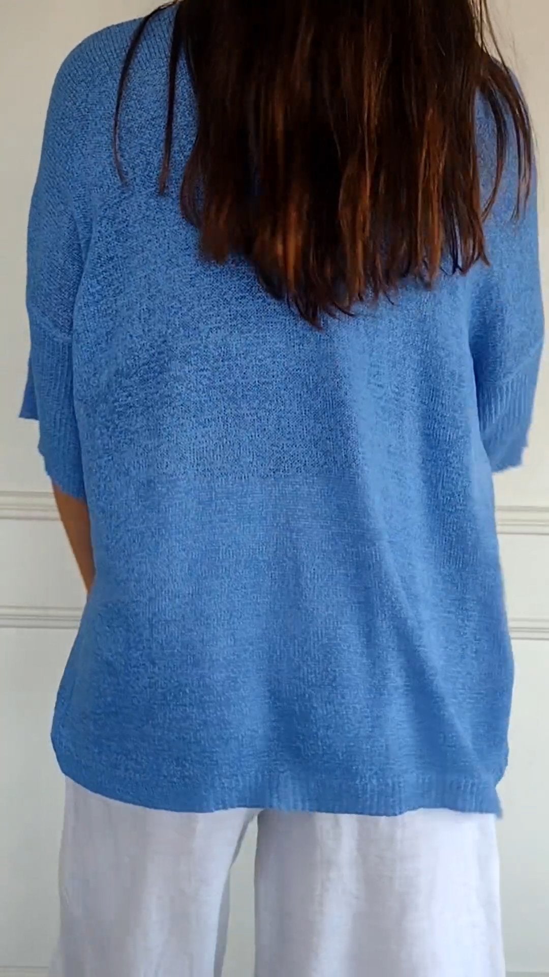 Van Meren Mode | Gebreide top met V-hals