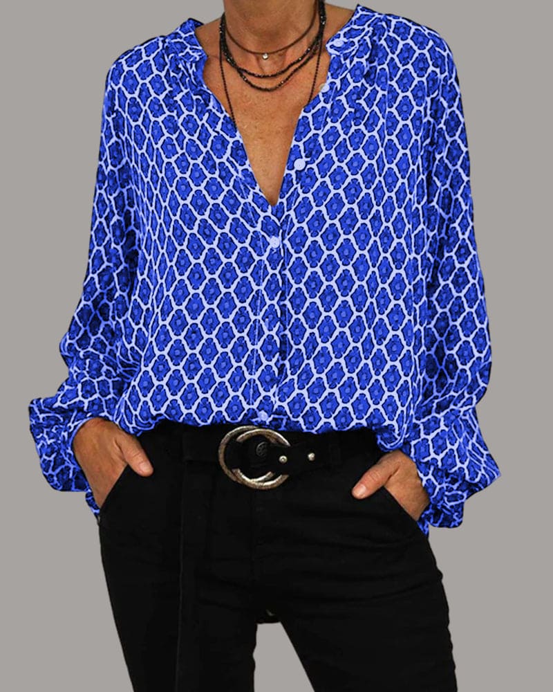 Van Meren Mode | GEOMETRISCHE BLOUSE