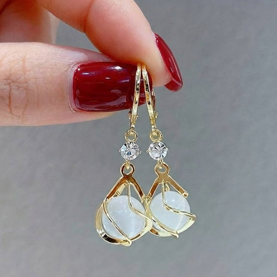 Magical Gold Opal Earrings