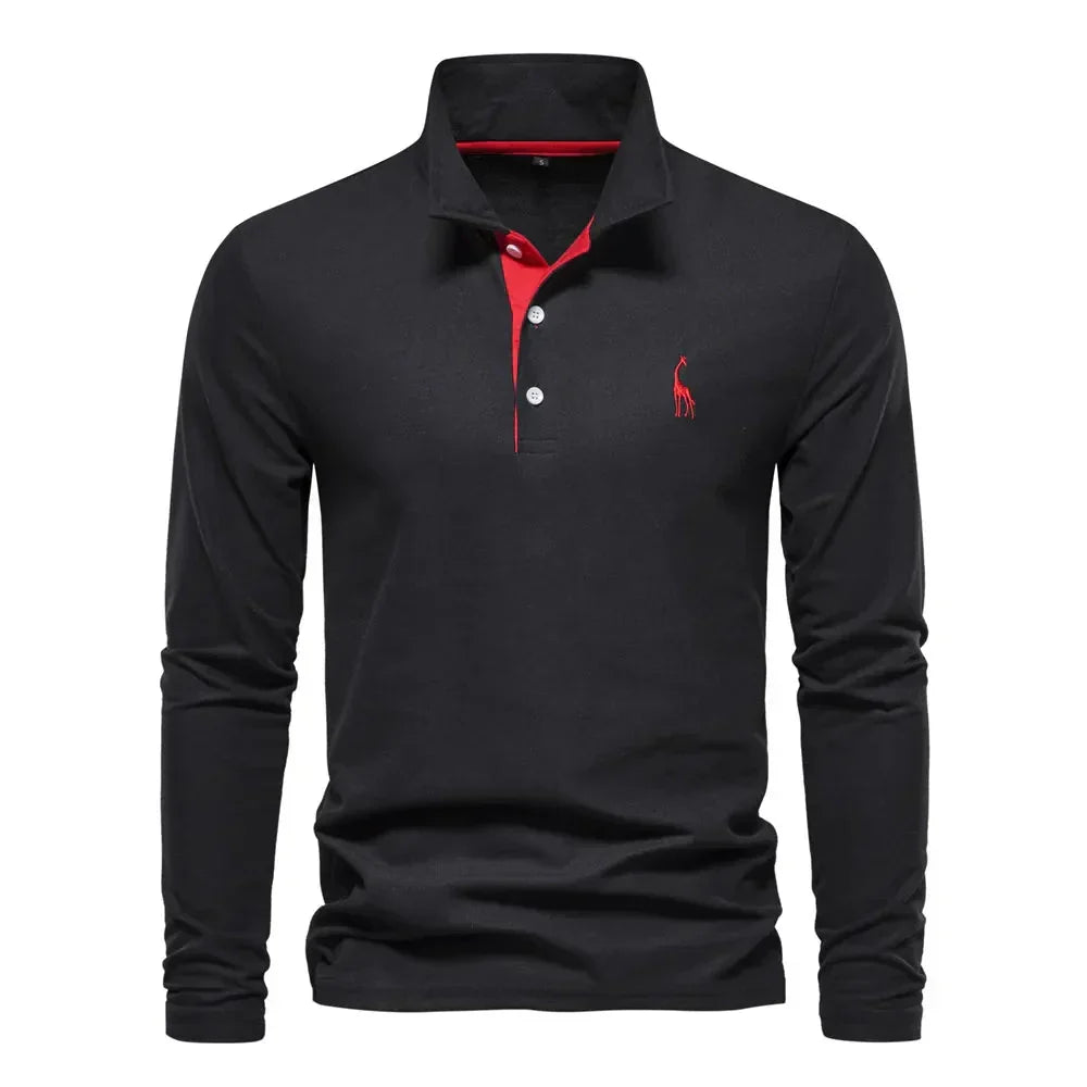 Van Meren Mode | Polo met Lange Mouwen