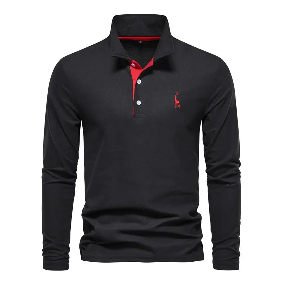 Van Meren Mode | Polo met Lange Mouwen