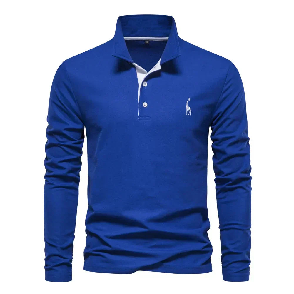 Van Meren Mode | Polo met Lange Mouwen