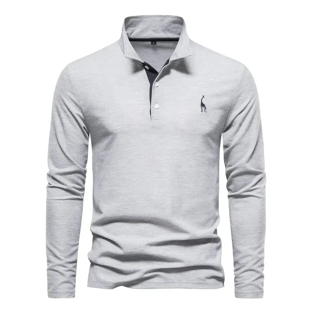 Van Meren Mode | Polo met Lange Mouwen