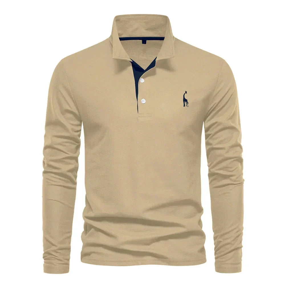 Van Meren Mode | Polo met Lange Mouwen
