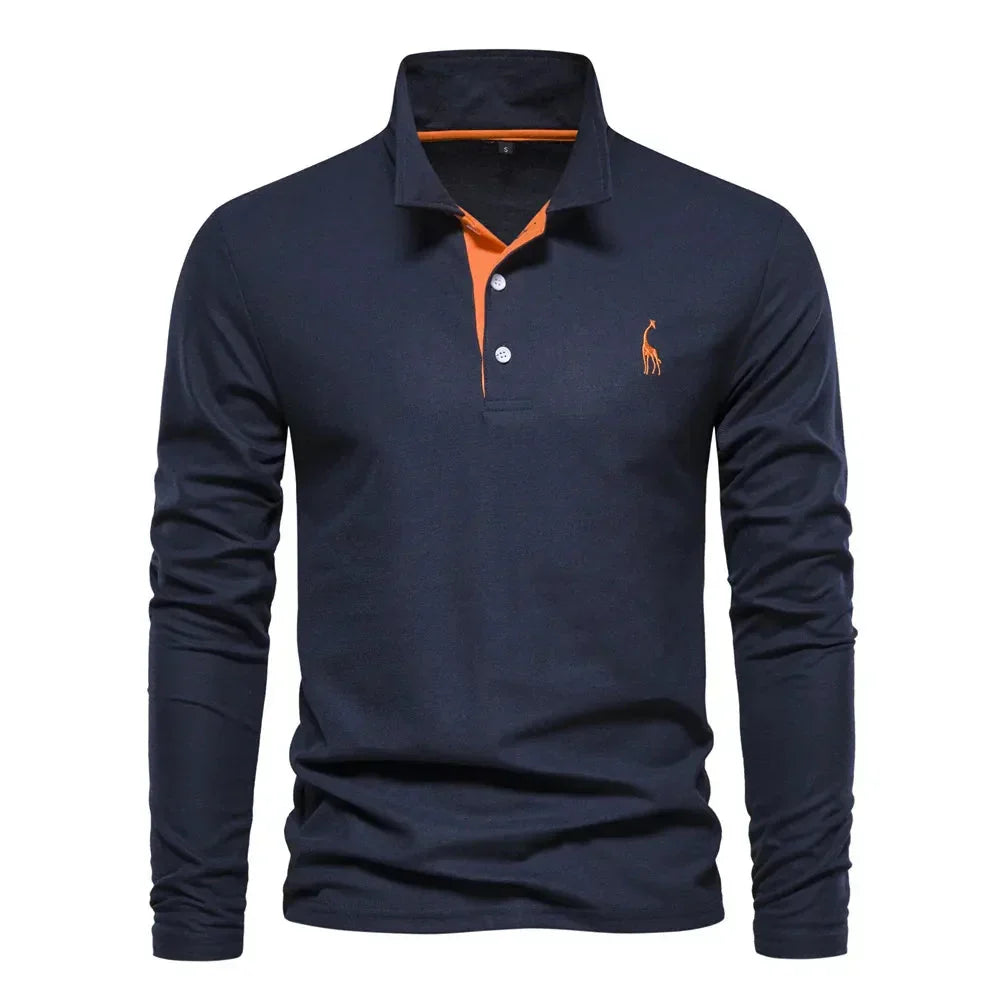 Van Meren Mode | Polo met Lange Mouwen