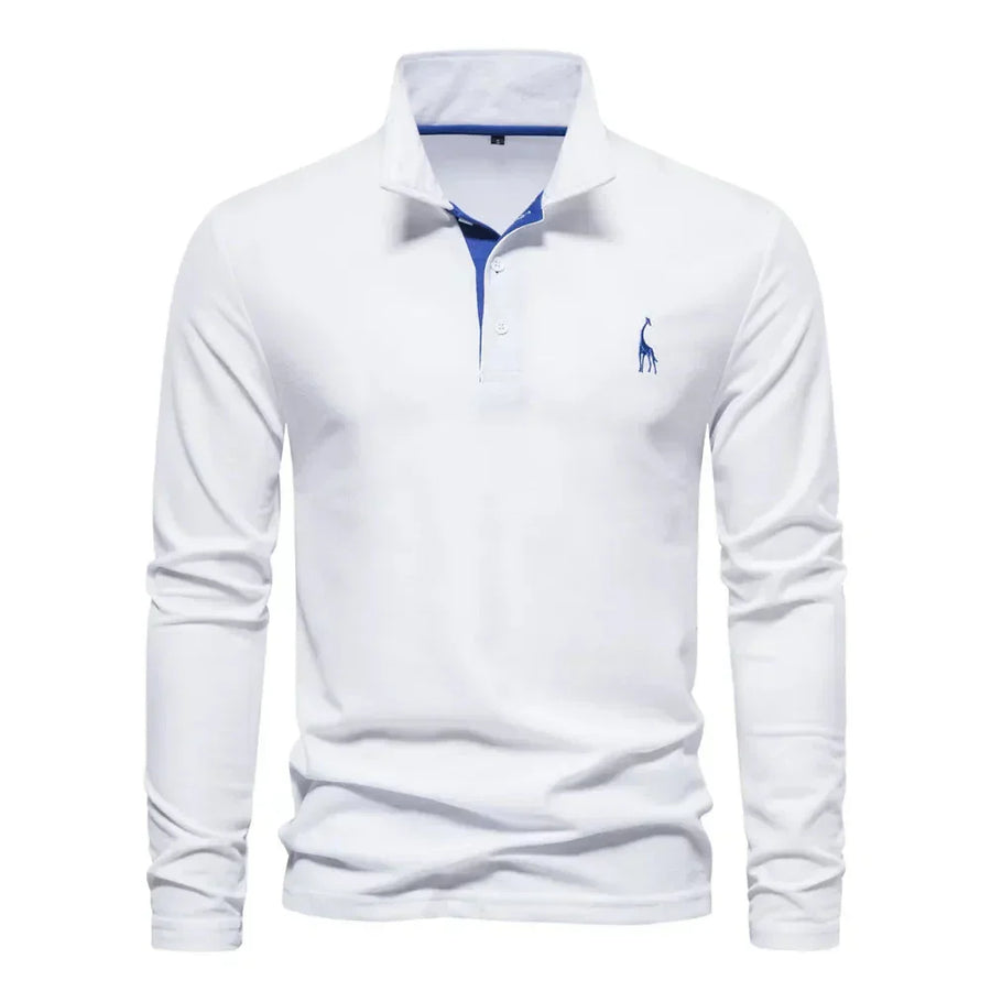 Van Meren Mode | Polo met Lange Mouwen