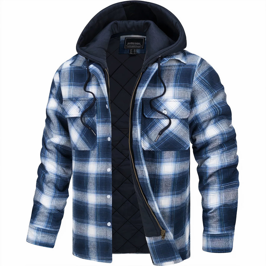 Van Meren Mode | Geruite jas met rits
