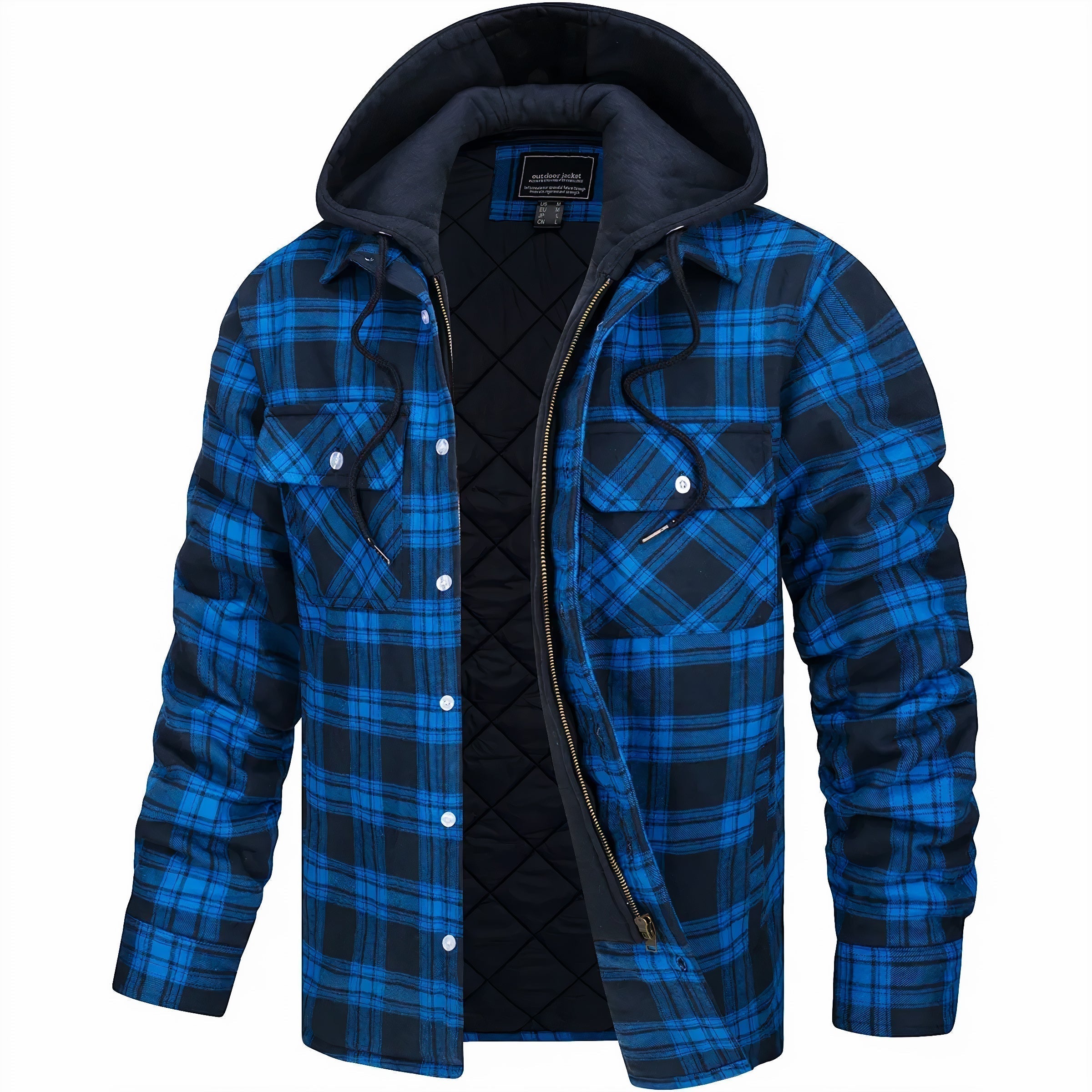 Van Meren Mode | Geruite jas met rits