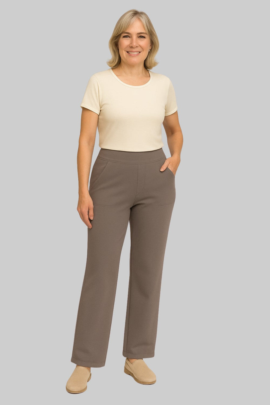 Van Meren Mode | Elegante broek in zachte jersey